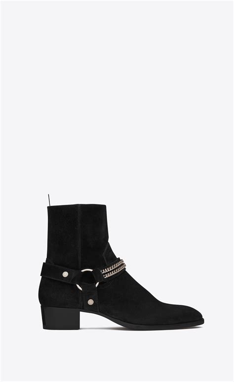 mens boots ysl|saint laurent men's boots sale.